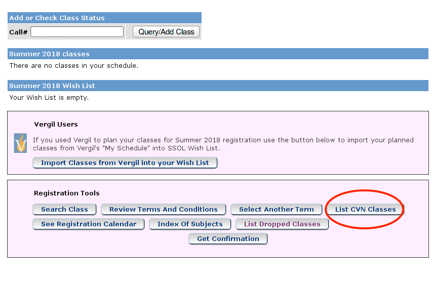 How to Register for Classes, Columbia Video Network