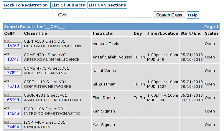 Registration Policies and Instructions  Columbia College and Columbia  Engineering